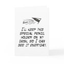 Special pencil holder cards by EchoesofDad Special pencil holder cards