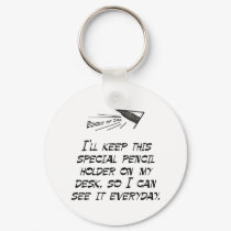 Special pencil holder keychains