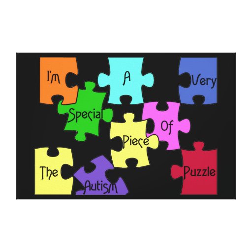 Special Piece Of The Autism Puzzle Premium Canvas Stretched Canvas Print
