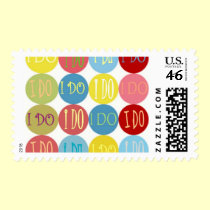 SPECIAL WEDDING POSTAGE STAMPS I DO stamps