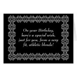 Special Wish from Athletic Blonde Greeting Cards