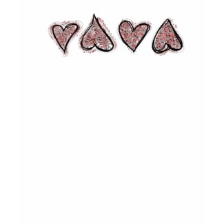 Speckled Hearts shirt