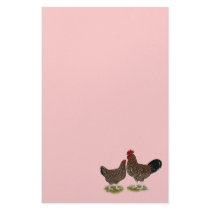 Speckled Sussex Chickens Stationery