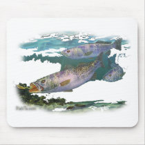 Speckled Trout Feeding mousepads