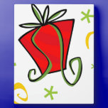 SPECL007 FUN ORANGE RED YELLOW GREEN STRIPES GIFT plaques
