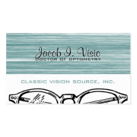 Spectacles Eyewear Optometry Vision Scratchy Business Cards