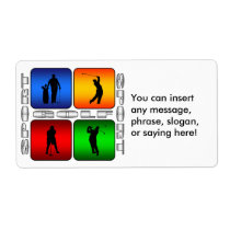 Spectacular Golf Custom Shipping Label