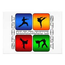 Spectacular Karate Personalized Invitation