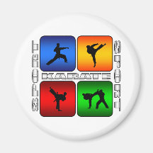 Spectacular Karate Refrigerator Magnet