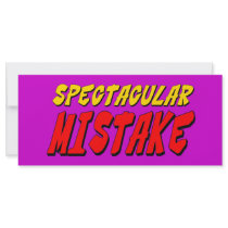 Spectacular Mistake rack cards