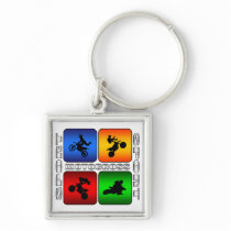Spectacular Motocross Keychain
