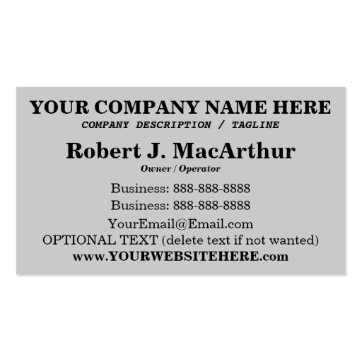 Spectacular Red Barn Business Card (back side)