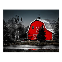 Spectacular Red Barn Post Cards