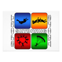 Spectacular Skydiving Custom Invite