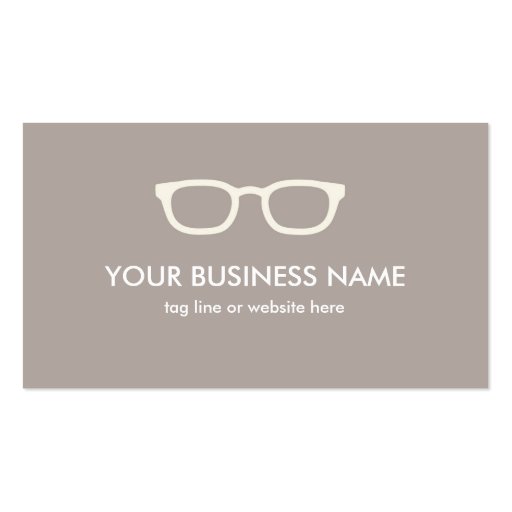 Spectacular Spectacles Business Card (front side)