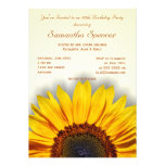 Spectacular Sunflower Birthday Invitation