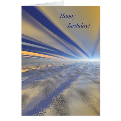 Spectacular Sunrise Art Happy Birthday Card Zazzle
