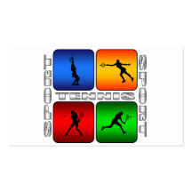 Spectacular Tennis (Female) Business Card Templates