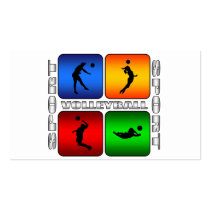 Spectacular Volleyball Business Card Template