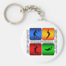Spectacular Volleyball Keychain
