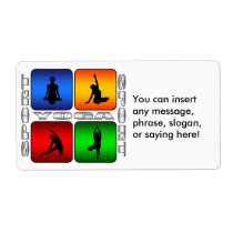 Spectacular Yoga Custom Shipping Label