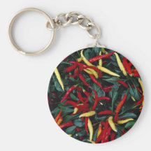 Spectacularly colored Ornamental pepper Key Chains