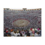 Spectators watching a bullfight in a bullring, post cards