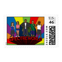 Spectreworld Logo (Comedy) Postage Stamp