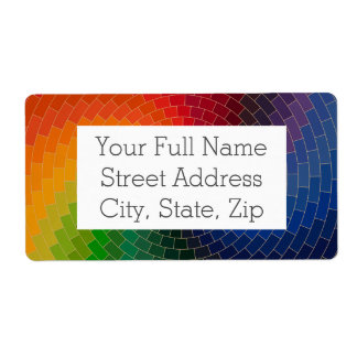 Color Wheel Shipping, Address, & Return Address Labels | Zazzle