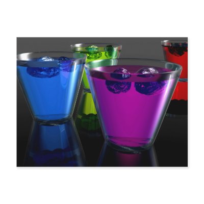 Spectrum On The Rocks Postcard by 3dartwork