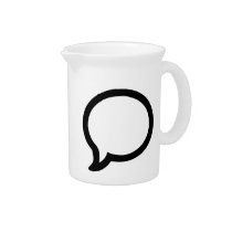 Speech bubble pitchers