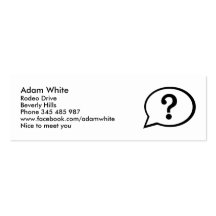Speech bubble business card templates
