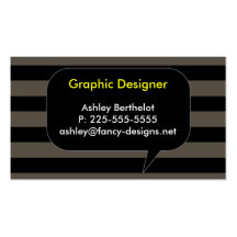 Speech Bubble Business Cards