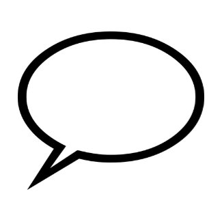 Speech bubble card