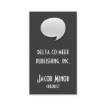 Speech Bubble Card [3d] Business Card Templates