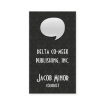 Speech Bubble Card [3d] Business Card Template