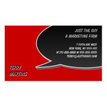 Speech Bubble Card Business Cards