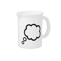 Speech bubble cloud pitchers