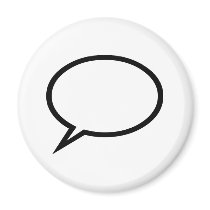 Speech bubble magnets by Thinkdifferent Speech bubble magnets