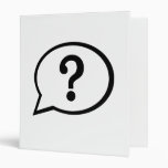 Speech bubble vinyl binders