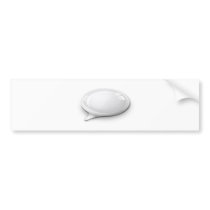 Speech bubble white and glossy bumper stickers
