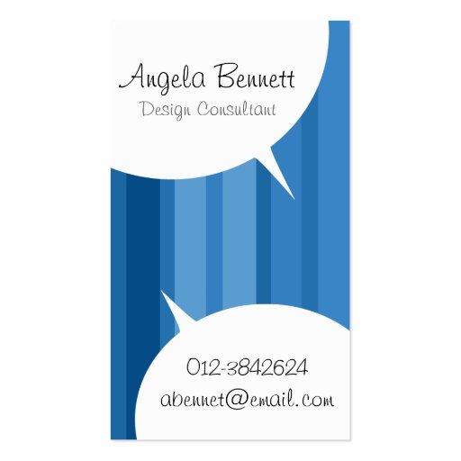 Speech Bubbles Pastel Business Card