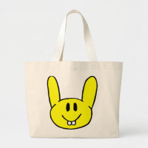 Speech Bunny Canvas Bags