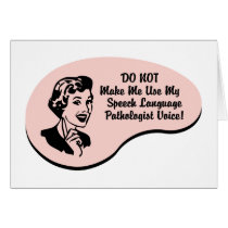 Speech-Language Pathologist Voice Card
