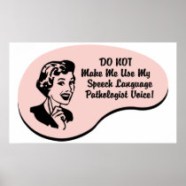 Speech-Language Pathologist Voice Poster