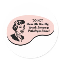 Speech-Language Pathologist Voice Stickers
