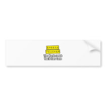 Speech Teacher...Hardest Job You'll Ever Love bumper stickers