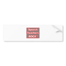 Speech Teachers Rock! bumper stickers