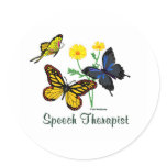 Speech Therapist Butterflies Sticker