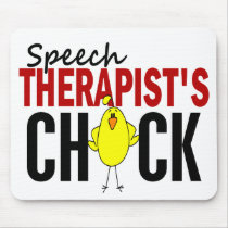 Speech Therapist's Chick mousepads by professiongifts Speech Therapist's Chick mousepads